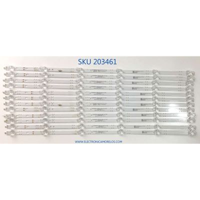 KIT DE LED'S PARA ONN ((12 PIEZAS)) / NUMERO DE PARTE LED65D06A-ZC56AG-08 / LED65D06B-ZC56AG-08 / 30365006013 / 30365006014 / 65000M465 / 6500M475 / 200831BF2 / 200831AF2 / PANEL JR645R3HA7L / MODELO 100012587 ((65 PULGADAS))